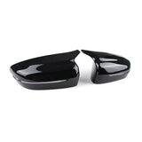 ABS Glossy black carbon look  M type LHD or RHD Replacement side mirror cover for  BMW G30 G38 G11 G12 mirror caps