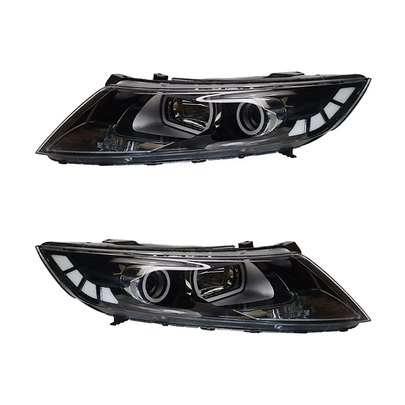 YU GUANG LED Headlights for Kia K5 2011-2013 6000k Color DRL Upgrade Front Head Lights Assembly Daytime Running Light Head Lamps - for KIA K5 / 1 set=Left+right / LT-001