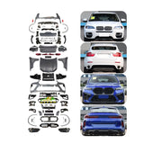 For BMW X6 E71 E72 2008-2014 upgrade 2024 New X6 G06Lci style body kit hood Fender Headlights taillight bumper Plug and play