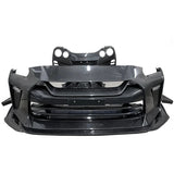 Updated full carbon fiber top secret front bumper for NISSAN GTR R35 bodykit 2008-2018