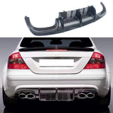 Carbon Fiber Boot Spoiler Splitter Guard Cover For Mercedes-Benz CLK W209 Rear Diffuser Bumper Lip Body Kit