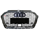 Front Sport Hex Mesh Honeycomb Hood Grill For Audi A3/S3 8V 2017 2018 2019